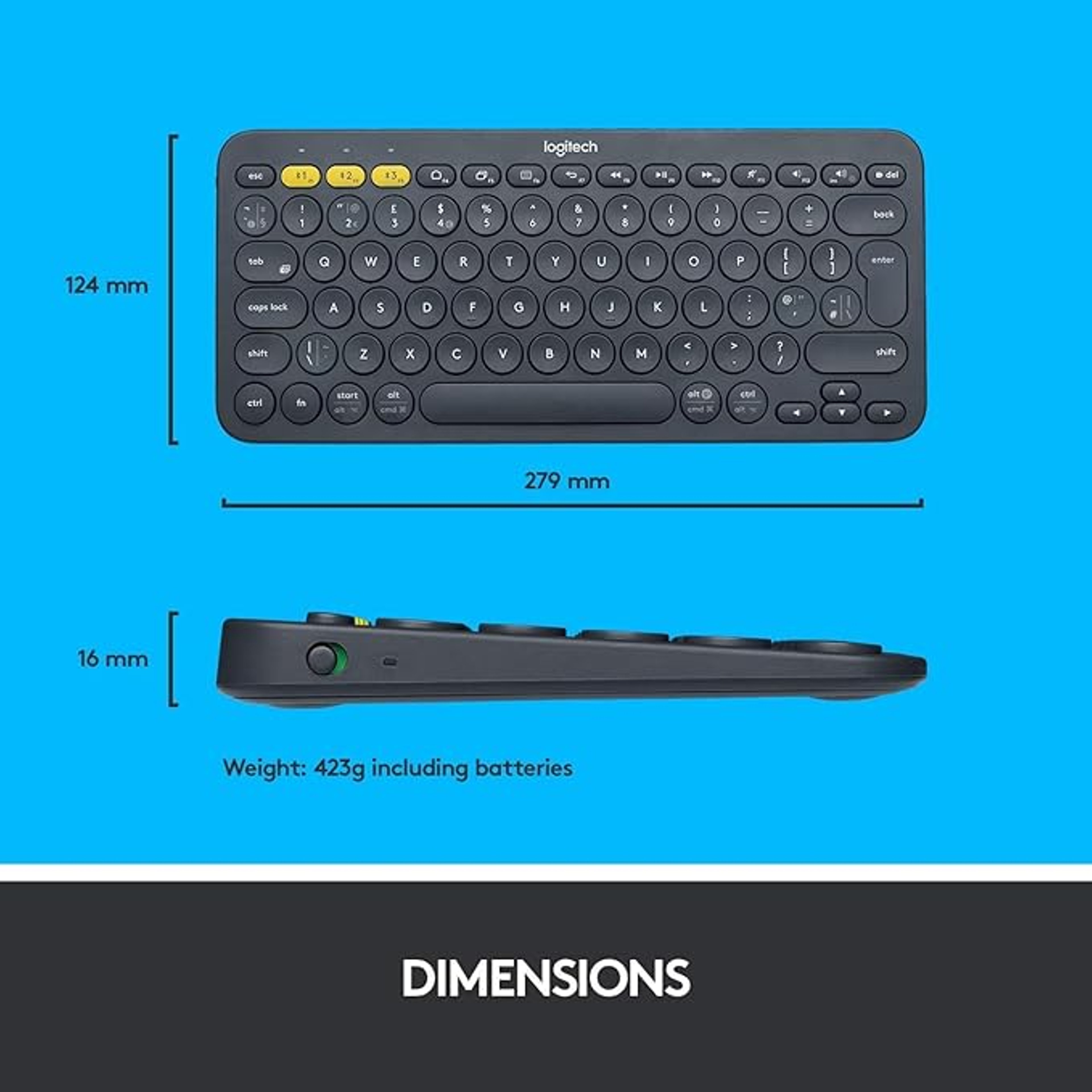 Logitech K380 view 3