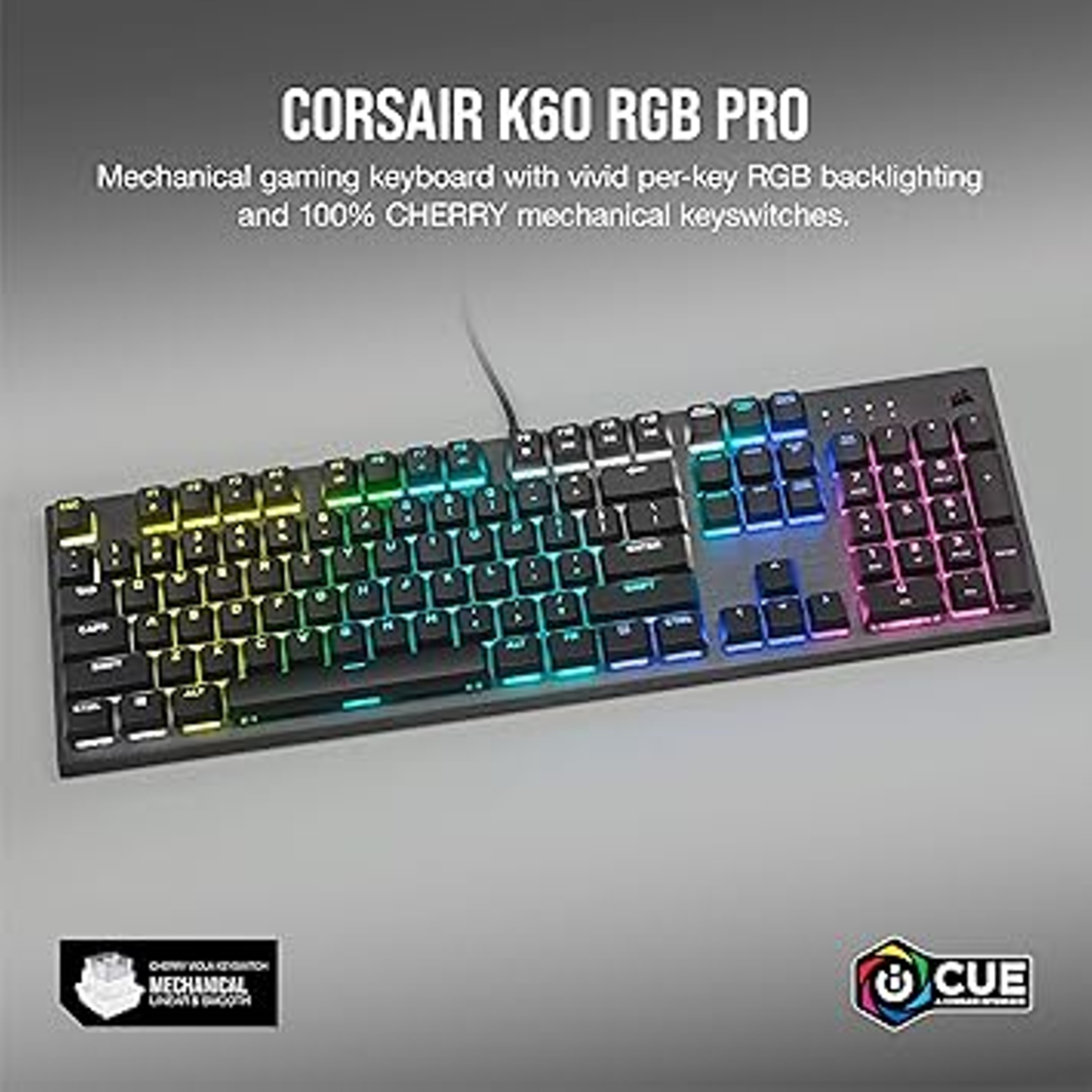 Corsair K60 RGB PRO Low Profile view 2